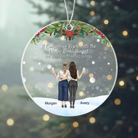 A Companion Represents the Divine Arrangement - Personalized Friendship Christmas Ornament
