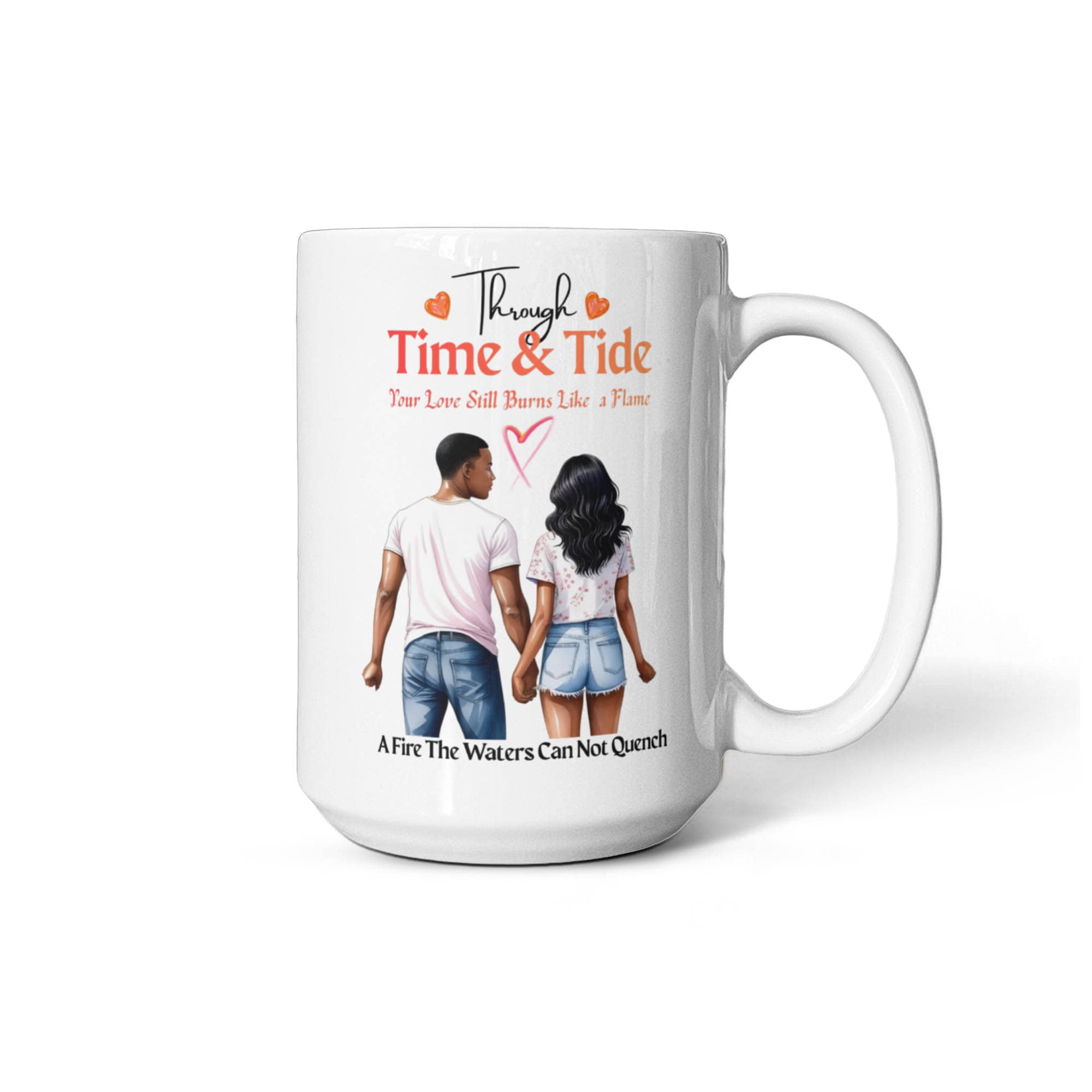 Through Time & Tide Couple Mug - Unquenchable Love Gift