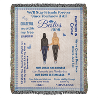 Besties Forever Blanket - Personalized Friendship Gift for Your BFF