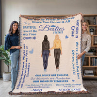 Besties Forever Blanket - Personalized Friendship Gift for Your BFF